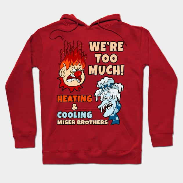 Heating & Cooling Hoodie by Balonku
